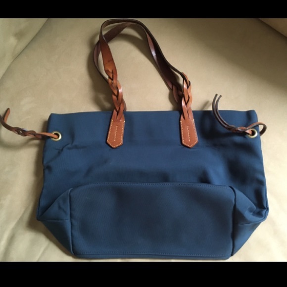 Dooney & Bourke Navy Nylon Shopper - Picture 5 of 9